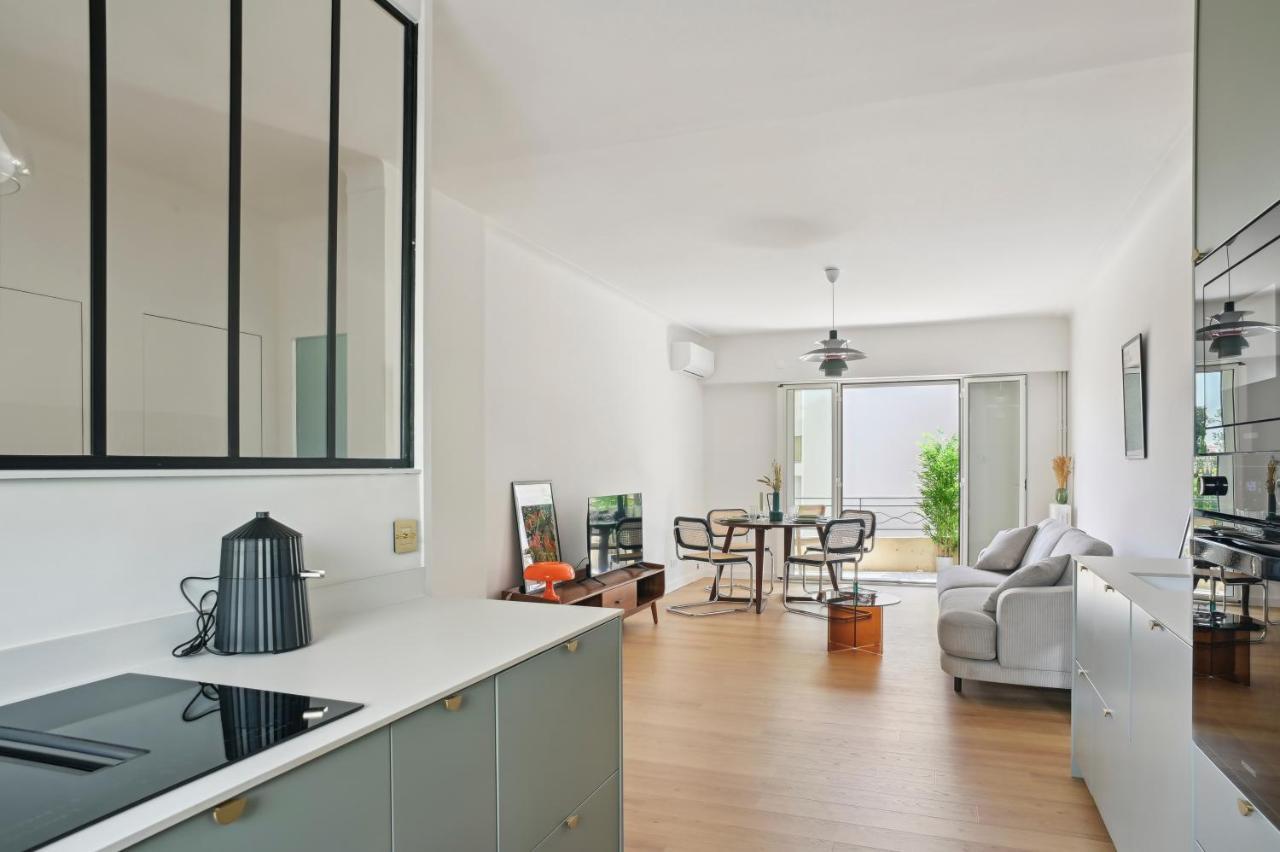 Designer Flat, Luxurious, Close From Palais, Terrasse, Private Garage, Air Conditoning Cannes Extérieur photo
